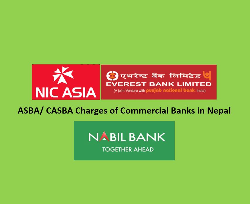 ASBA CASBA Charges Of Commercial Banks In Nepal