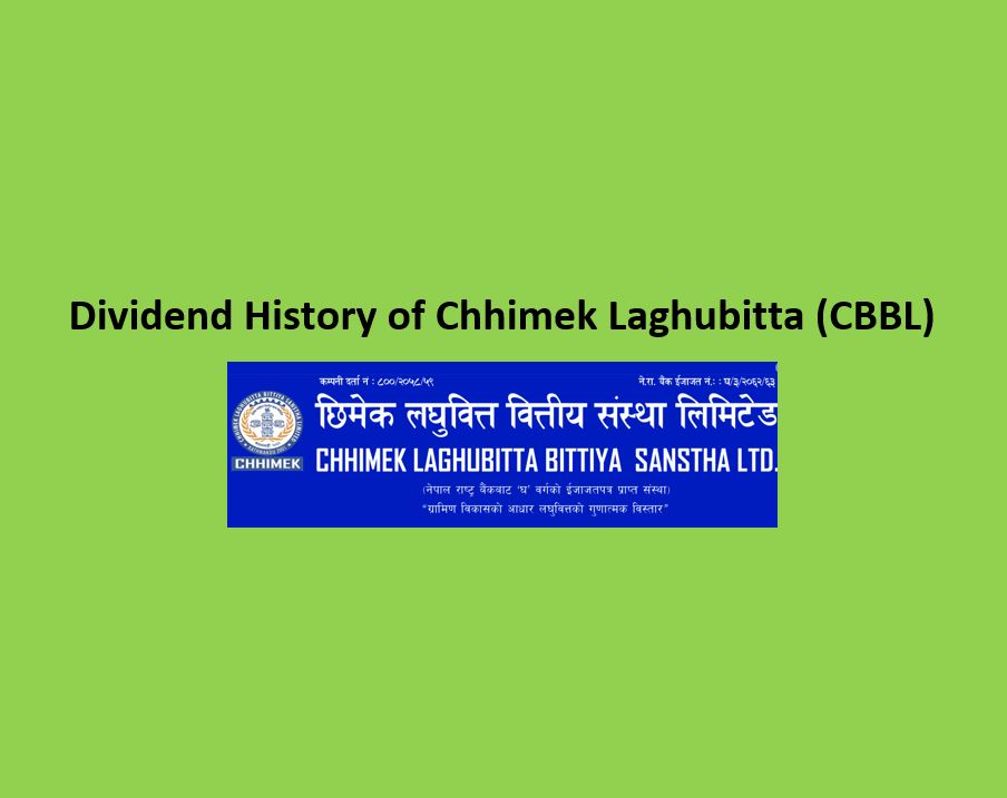 Dividend History of Chhimek Laghubitta (CBBL)