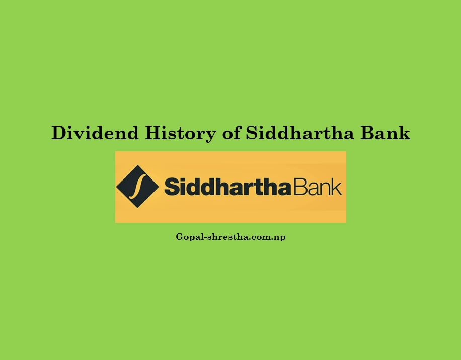 Dividend History of Siddhartha Bank (SBL)