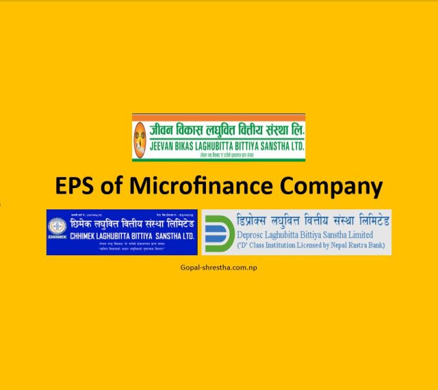 EPS of the Microfinance company in Nepal
