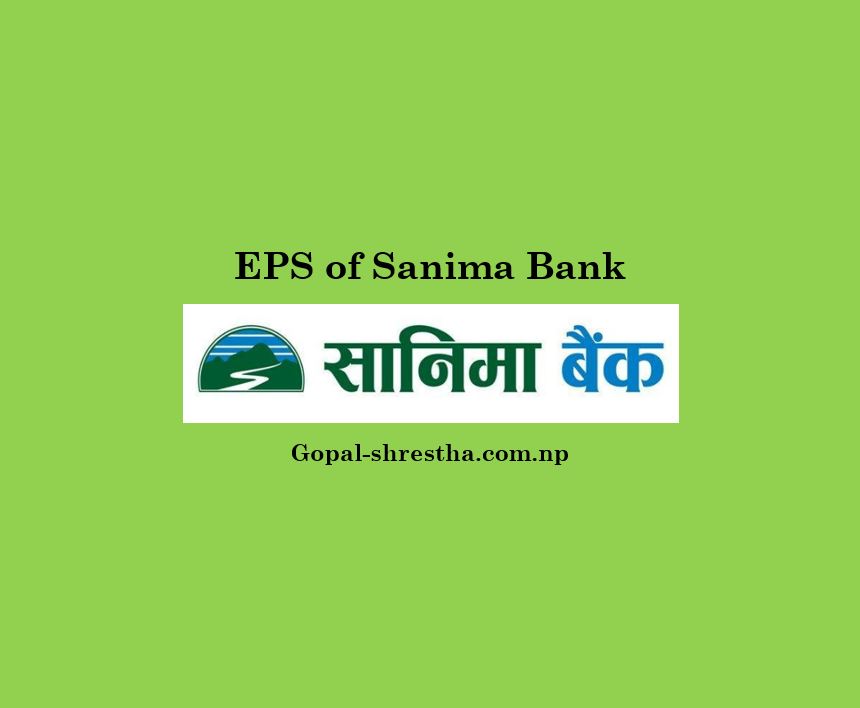 EPS of the sanima Bank