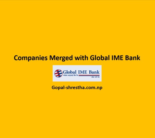 Companies Merged with Global IME Bank