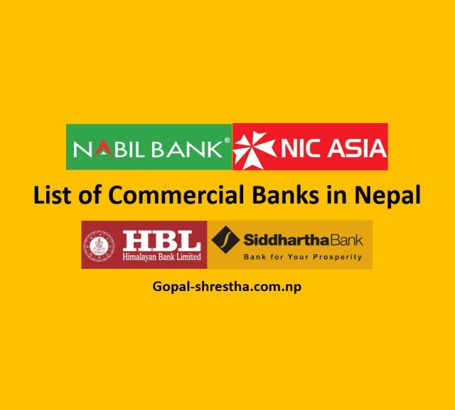 List of Commercial Banks in Nepal