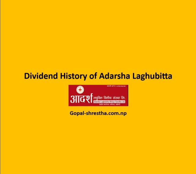 Dividend History of Adarsha laghubitta