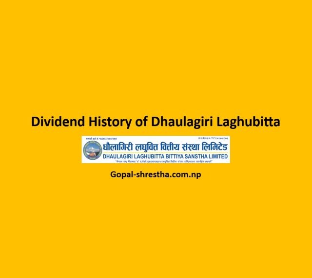 Dividend History of Dhaulagiri Laghubitta