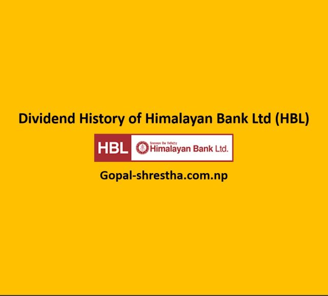 Dividend History of Himalayan Bank Ltd (HBL)