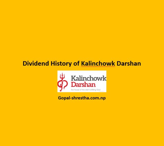 Dividend History of Kalinchowk Darshan
