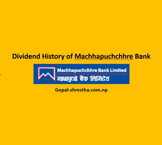 Dividend History of Machhapuchchhre Bank (MBL)