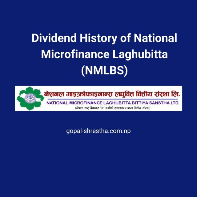 Dividend History of National Microfinance Laghubitta (NMLBS)