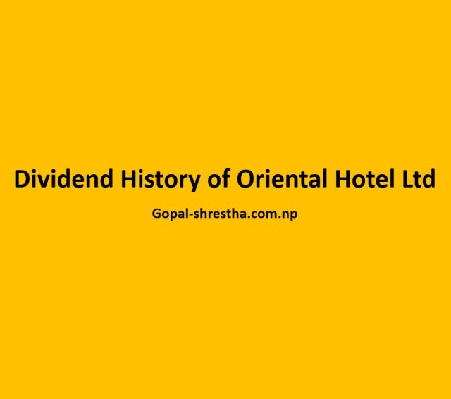 Dividend History of Oriental Hotel Ltd