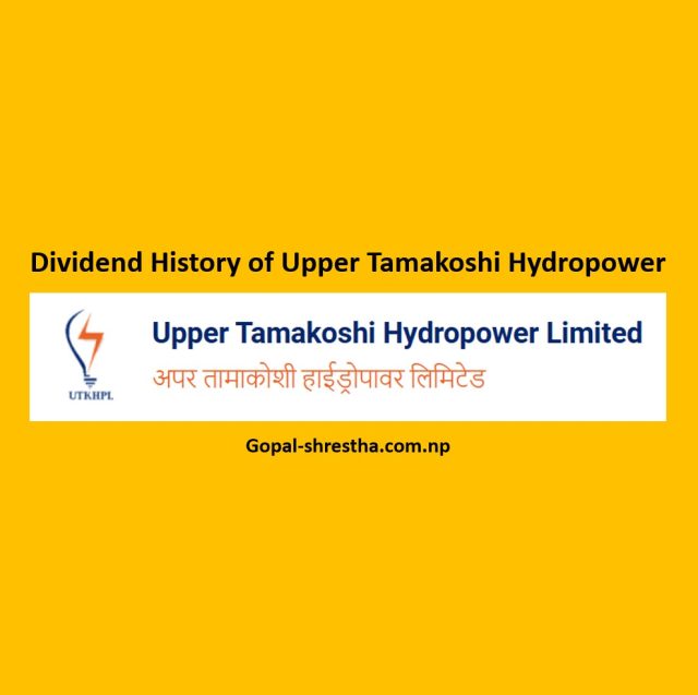 Dividend History of Upper Tamakoshi Hydropower (UPPER)