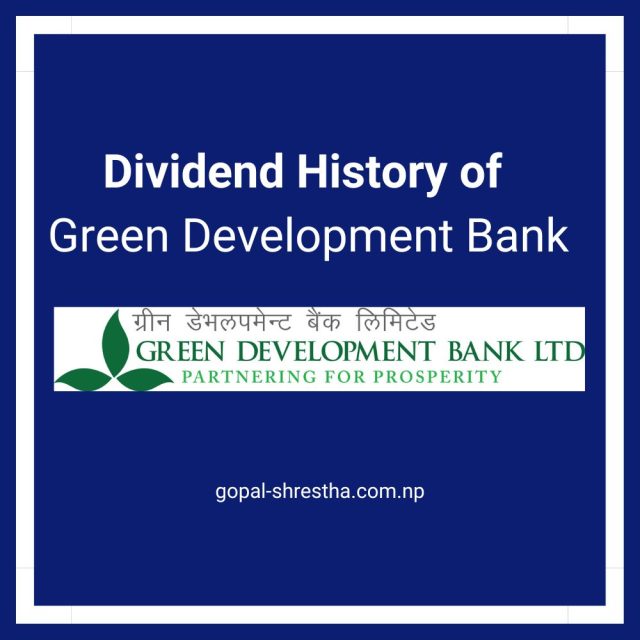 Dividend history of Green Development Bank (GRDBL)