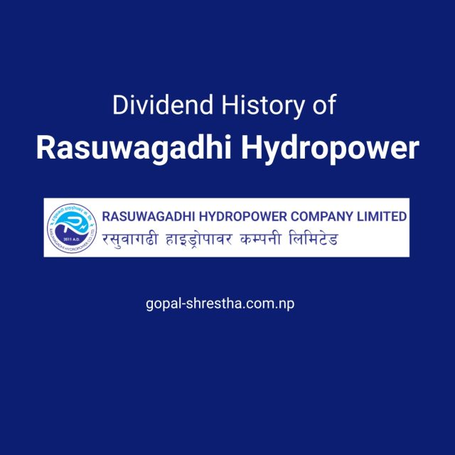 Dividend history of Rasuwagadhi Hydropower (RHPL)