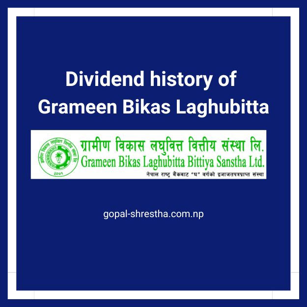 Dividend History of Grameen Bikas Laghubitta (GBLBS)