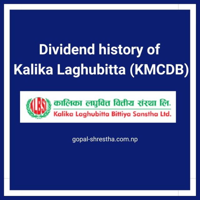 Dividend History of Kalika Laghubitta (KMCDB)