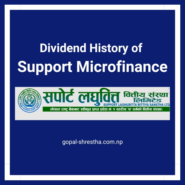 Dividend History of Support Microfinance (SMB)