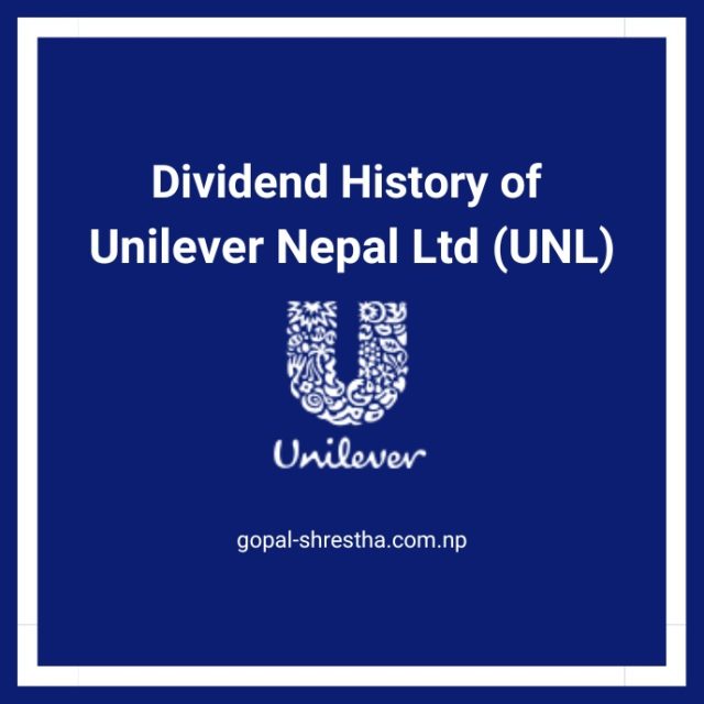 Dividend History of Unilever Nepal ltd (UNL)